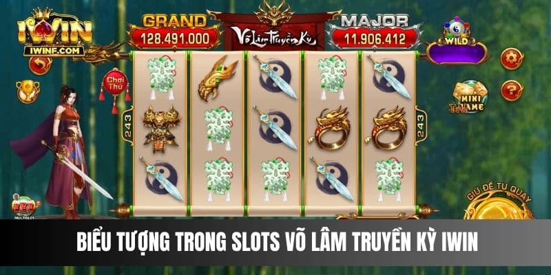 Biểu tượng trong slots Võ Lâm Truyền Kỳ IWIN