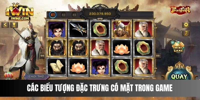 Các biểu tượng đặc trưng có mặt trong game 