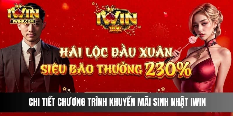 Chi tiết chương trình khuyến mãi sinh nhật IWIN